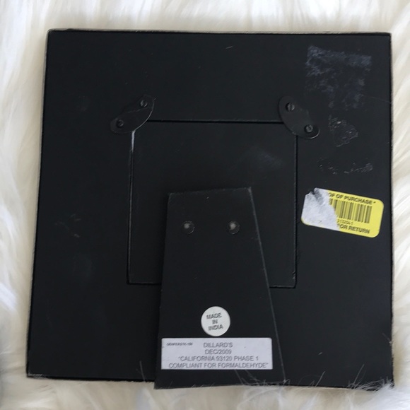 Picture Frame Silver Tone 6.5 x 6.5 Pebble Effect Modern Accent Piece Home Decor - Picture 3 of 4